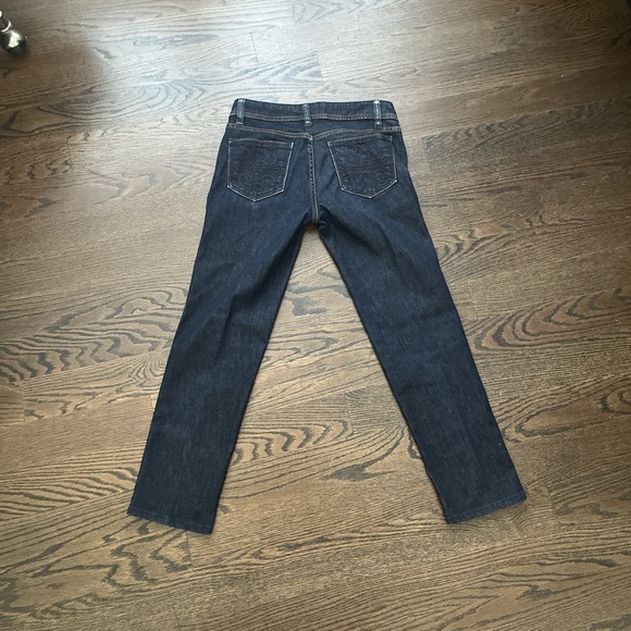 Tory Burch Blue Straight Leg Jeans - Picture 4 of 5